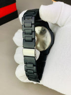 Casual Black Quartz Wrist Watch........!!!!!!!!!!
