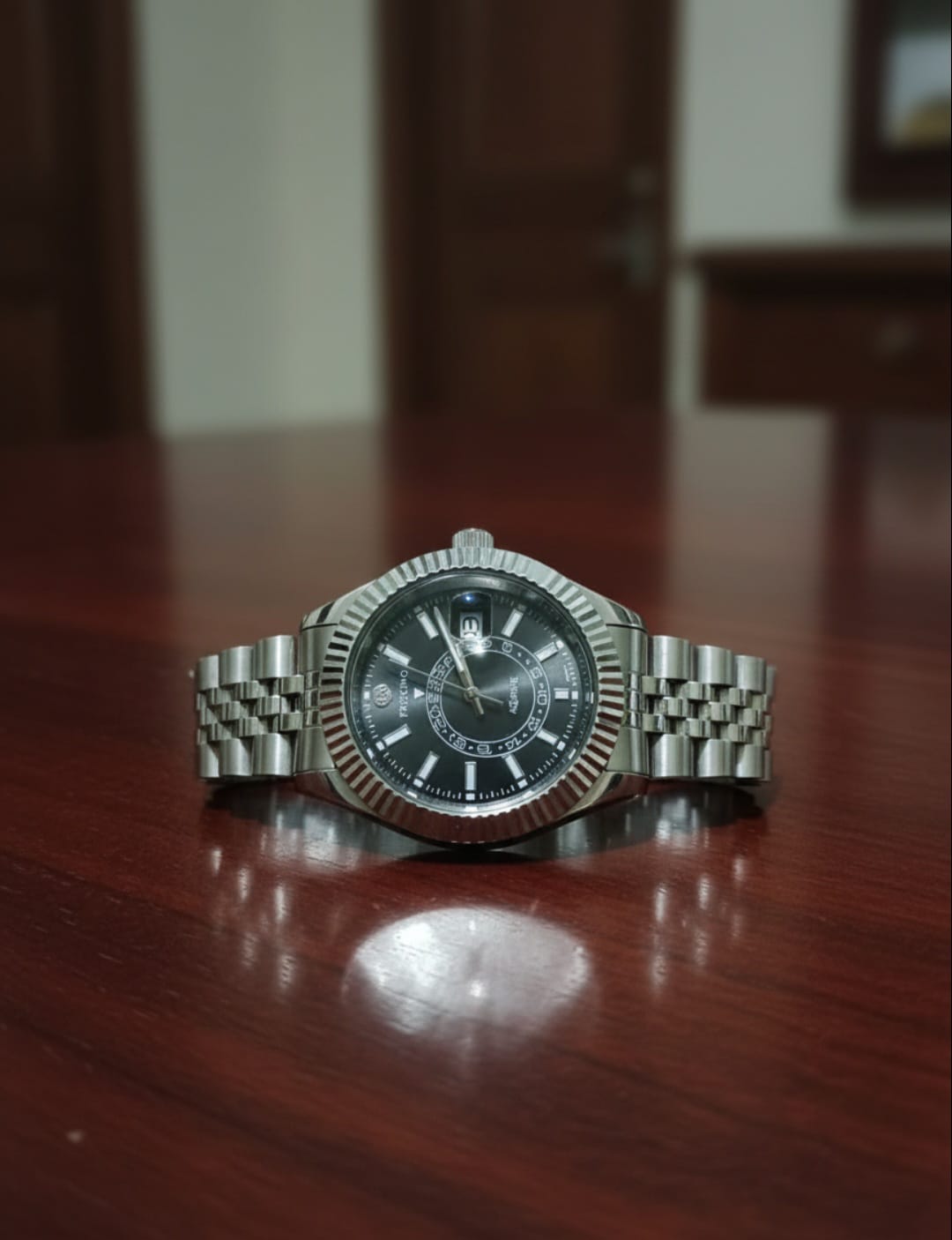 Proking Men’s Watch with Date Function & Secure Crown Lock