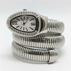 Women Cool Snake Shape Bangle Watch Girls Quartz