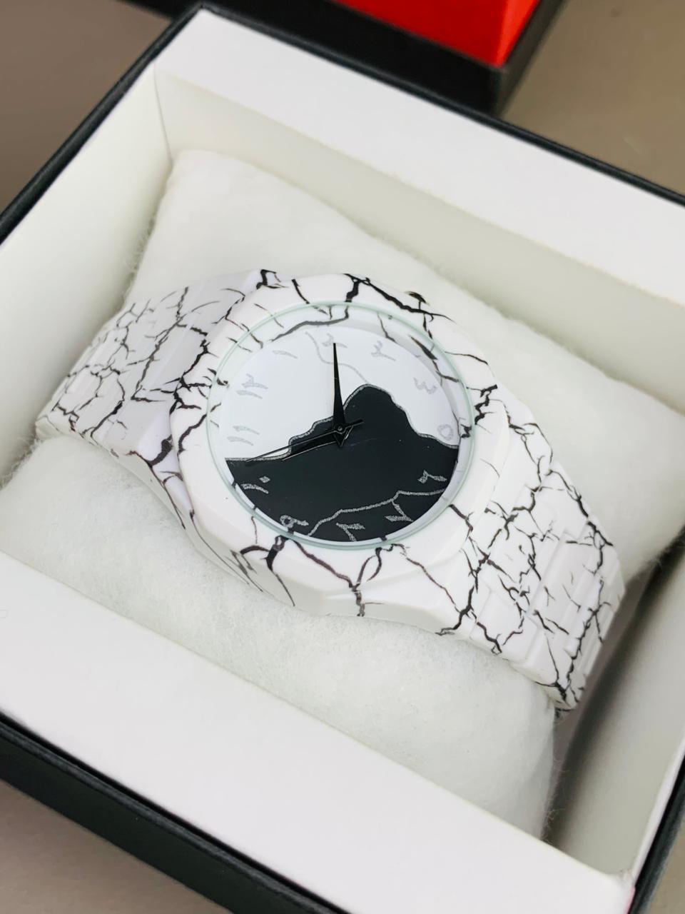 White Arabic Aura Watch For Men's........!!!!!!!!