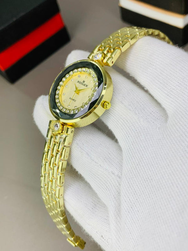 Stylish Golden Women's Watch......!!!!!!!